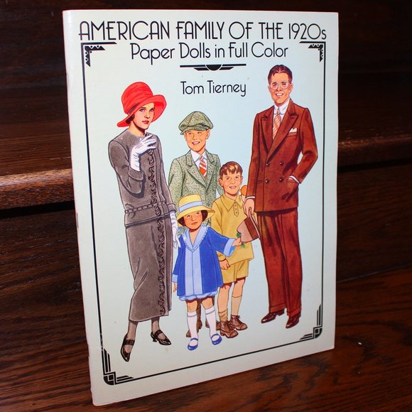American Family of the 1920s Tom Tierney Dover 1988 Paper Dolls book - Picture 1 of 12